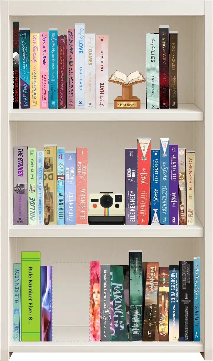 A featured bookshelf built in CosyCase