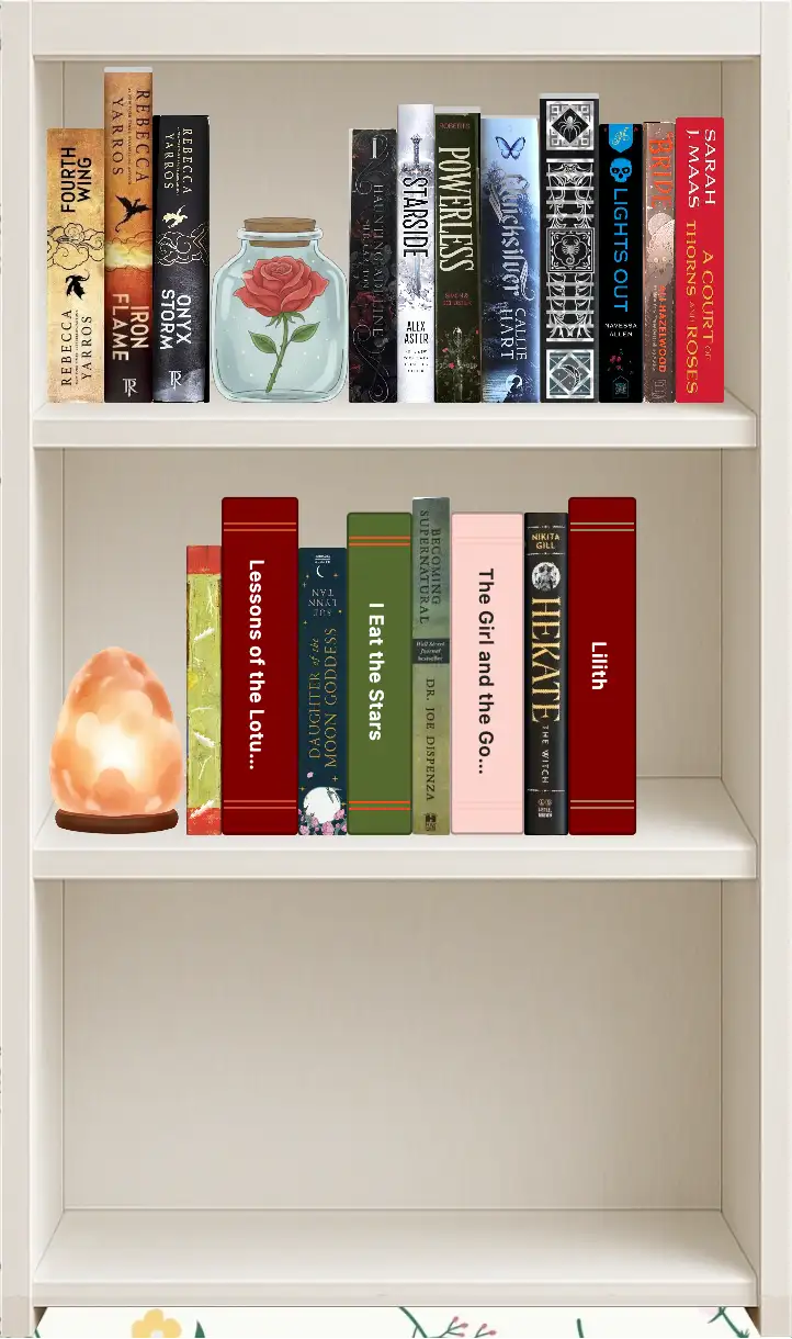 A featured bookshelf built in CosyCase