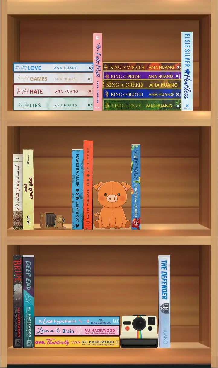 A featured bookshelf built in CosyCase
