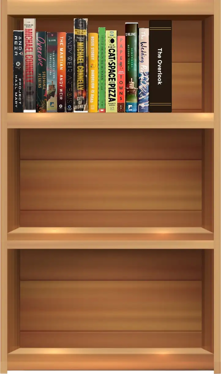 A featured bookshelf built in CosyCase
