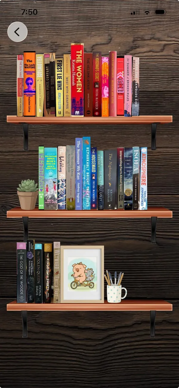 CosyCase digital bookshelf